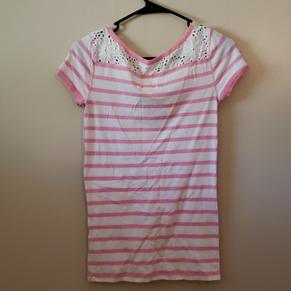 Abercrombie & Fitch L Pink/white top - Picture 4 of 4